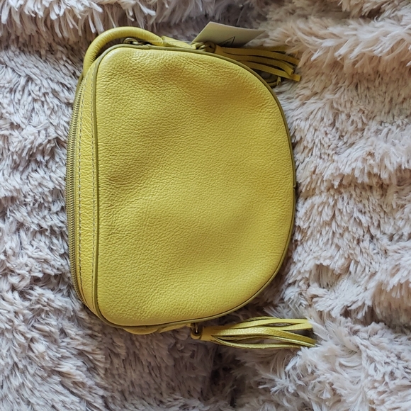 Fossil Lola Mini Bag Mimosa Yellow Leather - Picture 2 of 6